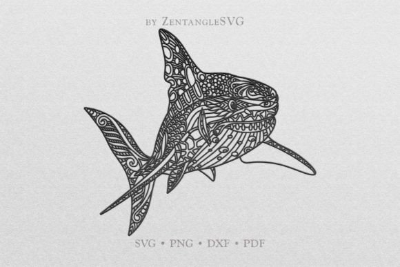 Download Shark SVG, Mandala Shark SVG - Premium Resources