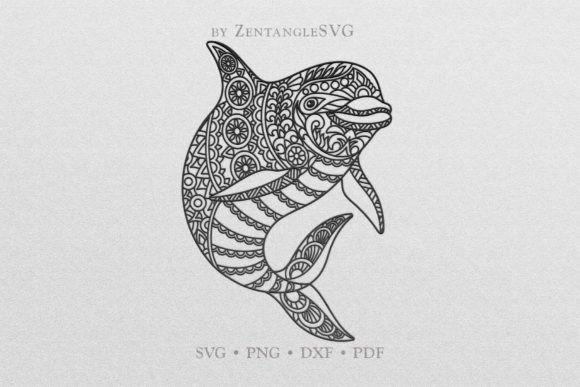 Download Dolphin SVG, Mandala Dolphin SVG - Premium Resources