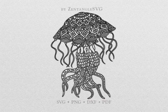 Download Jellyfish SVG, Mandala Jelly Fish SVG - Premium Resources