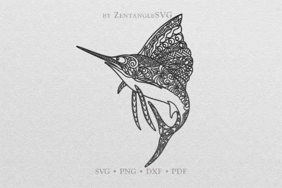 Download Marlin Fish SVG, Mandala Sailfish SVG - Premium Bundle